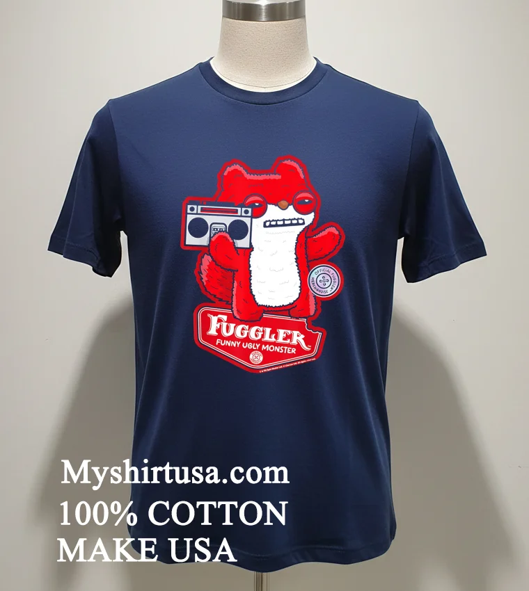 Fuggler Funny Uscy Monster Shirt - navy-shirt Fuggler Funny Uscy Monster Shirt Navy Shirt 1