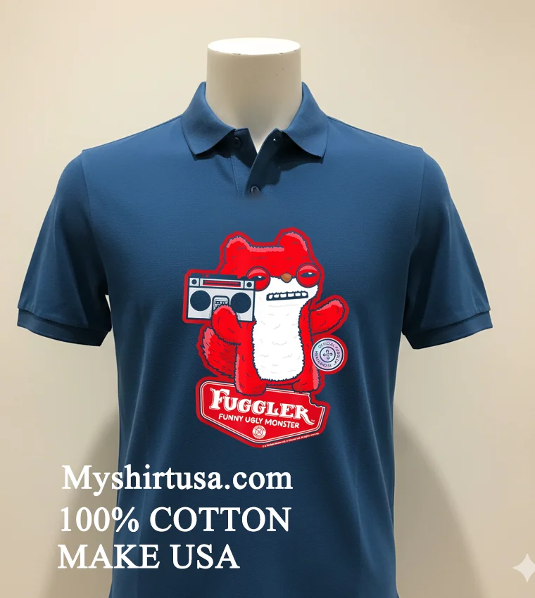 Fuggler Funny Uscy Monster Shirt - navy-shirt Fuggler Funny Uscy Monster Shirt Navy Shirt 2