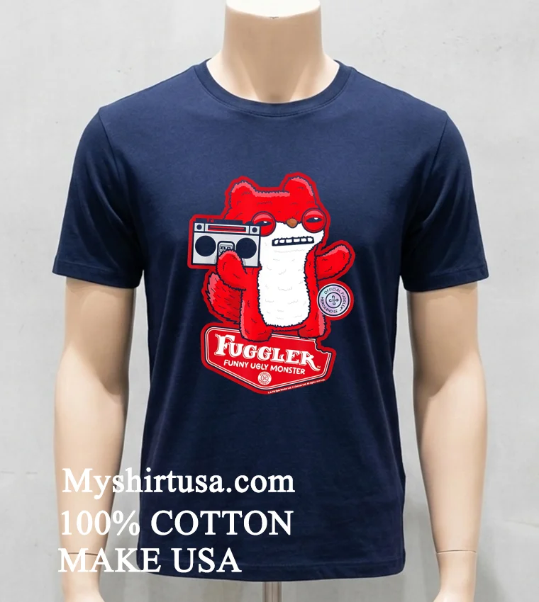 Fuggler Funny Uscy Monster Shirt Navy Shirt