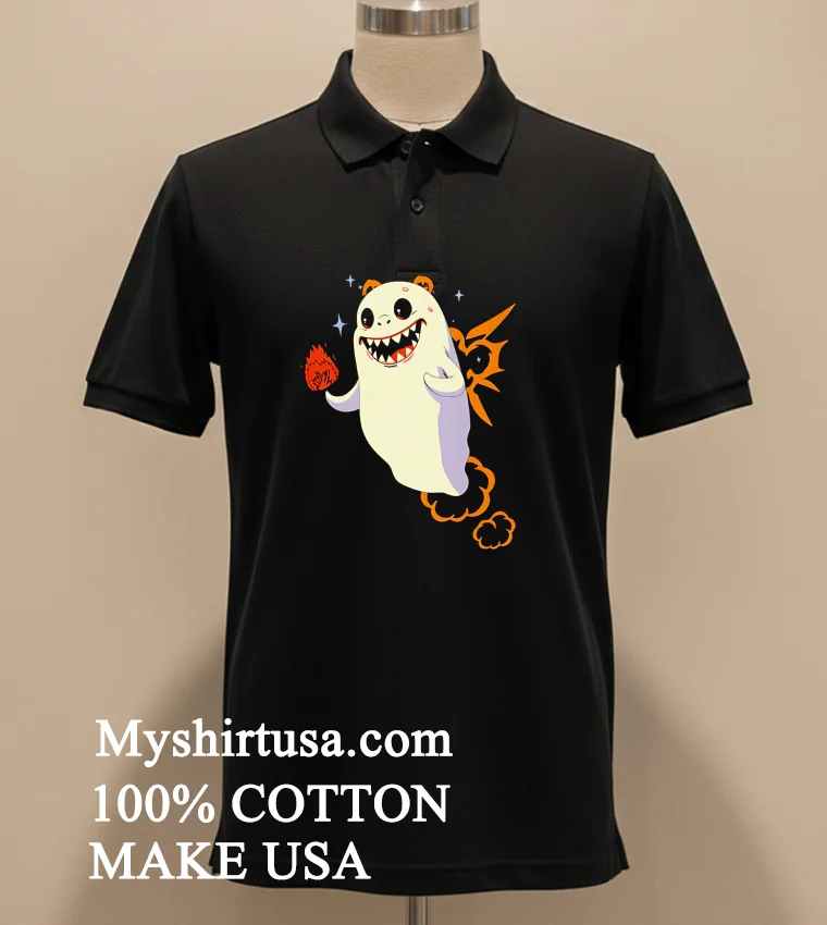Funny Ghost Halloween Monster Shirt Balck Shirt 1