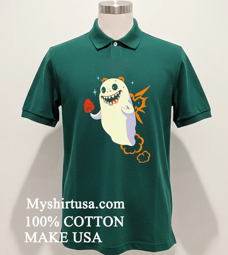 Funny Ghost Halloween Monster Shirt Green Shirt
