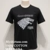 Game Of Thrones Winter Is Coming Stark Wolf Head Logo Shirt Balck Shirt 1