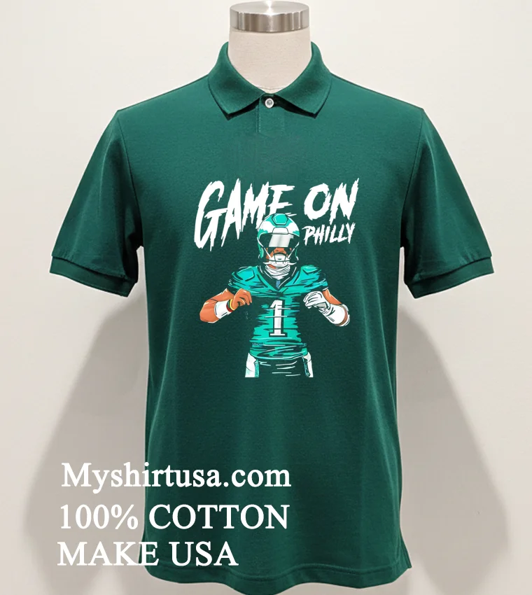 Game On Philly Jalen Hurts Philadelphia Eagles Shirt - green-shirt Game On Philly Jalen Hurts Philadelphia Eagles Shirt Green Shirt