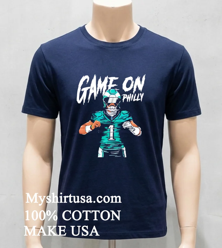 Game On Philly Jalen Hurts Philadelphia Eagles Shirt Navy Shirt