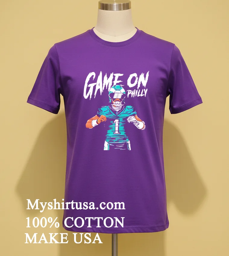 Game On Philly Jalen Hurts Philadelphia Eagles Shirt - purple-shirt Game On Philly Jalen Hurts Philadelphia Eagles Shirt Purple Shirt