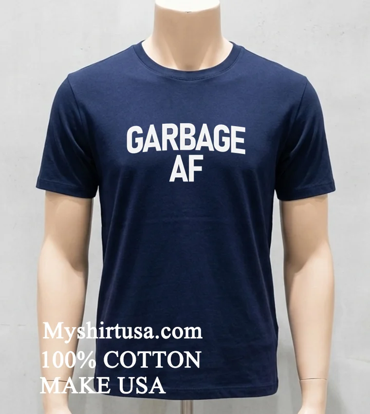 Garbage Af For Trump Shirt - navy-shirt Garbage Af For Trump Shirt Navy Shirt