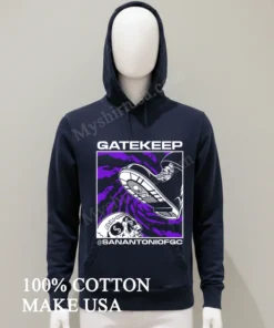 Gatekeep San Antonio Fgc Boot Crushing Skull funny america t-shirts