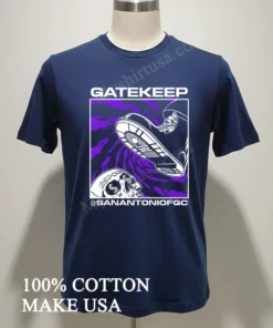 Gatekeep San Antonio Fgc Boot Crushing Skull funny america t-shirts