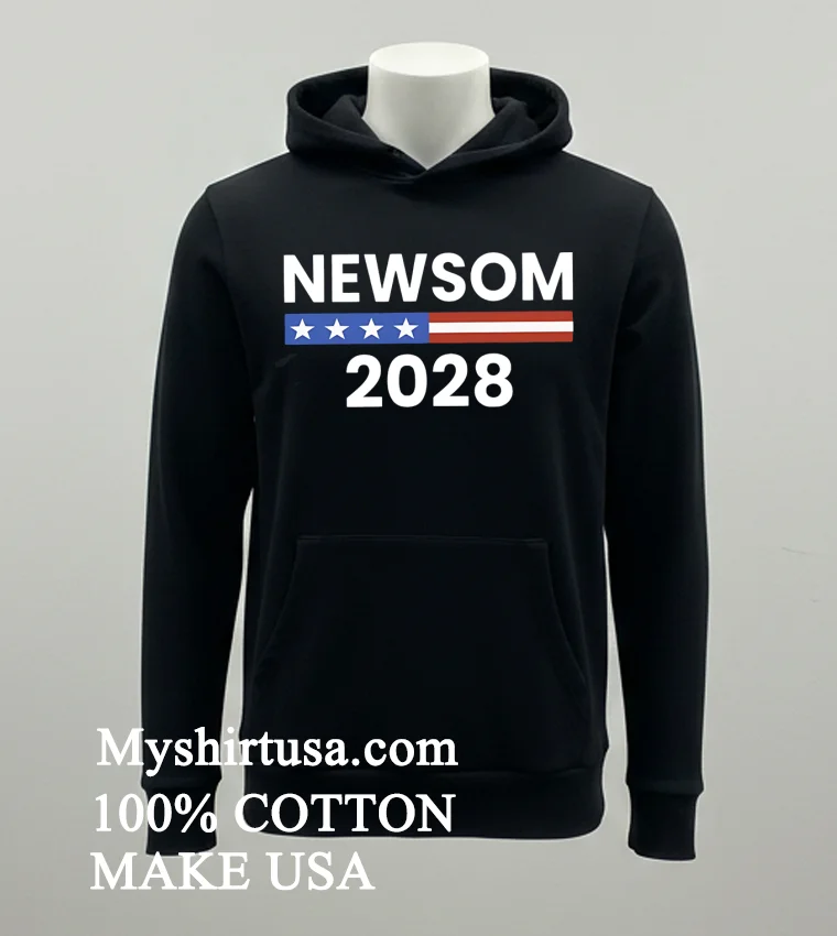 Gavin Newsom 2028 California Democrat Support new t-shirt - balck-shirt Gavin Newsom 2028 California Democrat Support Shirt Balck Shirt