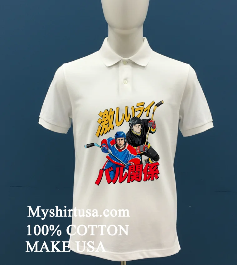 Gay Hockey Manga Classic Shirt White T Shirt 1