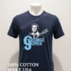 George Jones Country Music Legend Portrait With Guitar Shirt Navy Shirt 1