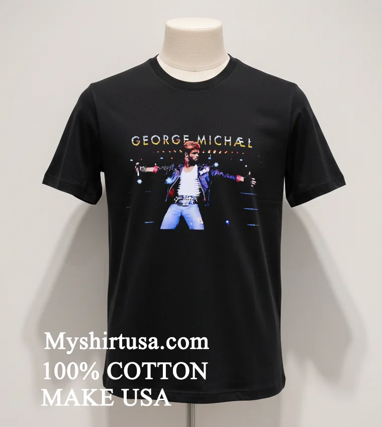 George Michael Stage Performance Night Shirt Balck Shirt 1