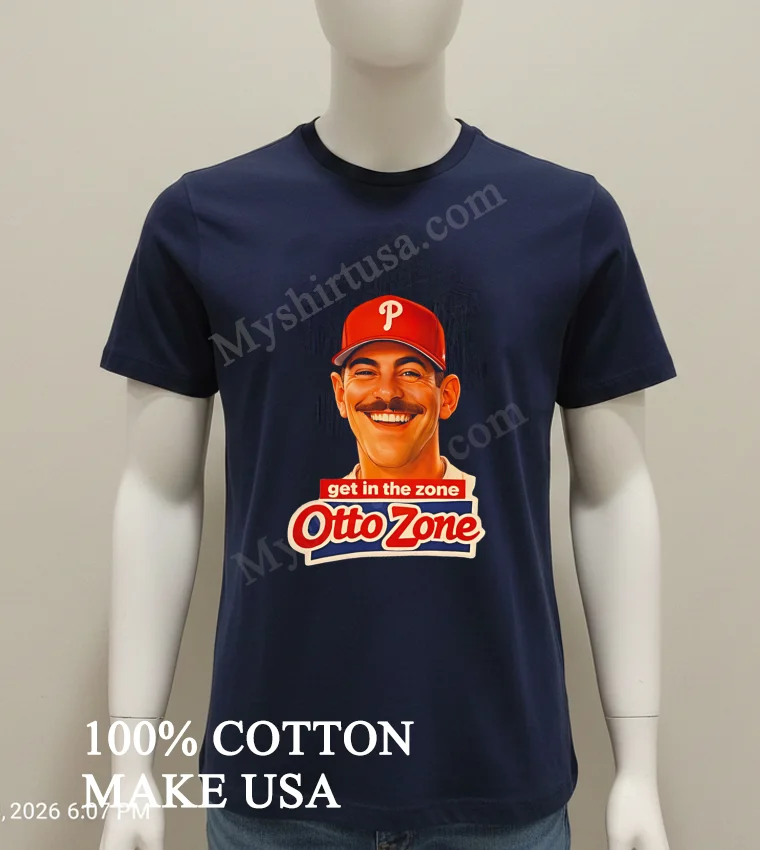 Get In The Zone Otto Zone Baseball Man Shirt Navy Shirt 1