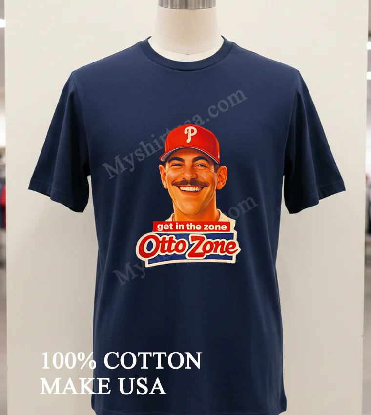 Get In The Zone Otto Zone Baseball Man Shirt Navy Shirt