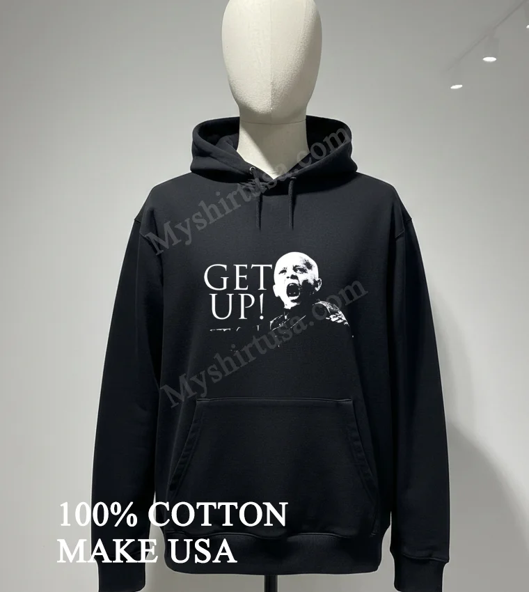 Get Up Screaming Soldier Black And White Vintage Graphic Shirt Hoodie Shirt