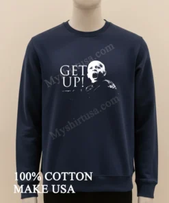 Get Up Screaming Soldier Black And White Vintage Graphic funny america t-shirts