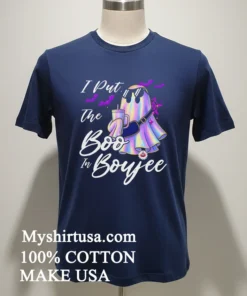 Ghost I Put The Boo In Boujee Shirt Navy Shirt 1