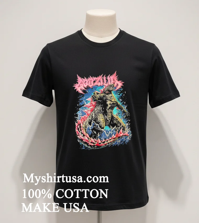 Ghost X Ghost Godzilla Evolved Shirt - balck-shirt Ghost X Ghost Godzilla Evolved Shirt Balck Shirt