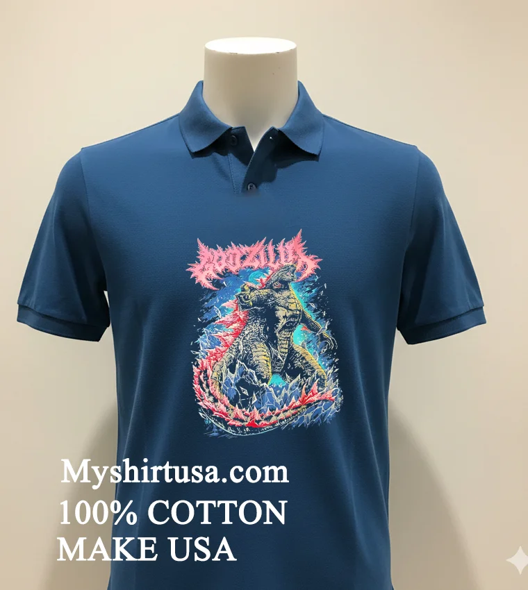 Ghost X Ghost Godzilla Evolved Shirt Navy Shirt 1