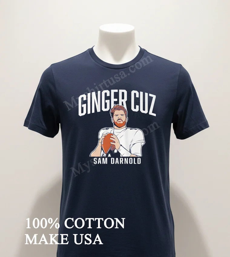 Ginger Cuz Sam Darnold Minnesota Vikings Shirt - navy-shirt Ginger Cuz Sam Darnold Minnesota Vikings Shirt Navy Shirt 1