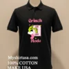 Girl Pink Grinch Mode On Off Merry Christmas Shirt Balck Shirt 2