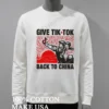 Give Tik Tok Back To China Retro Communist Propaganda Poster Shirt White T Shirt 4