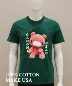 Gloomy Bear Pink Plush Character With Bloody Claws funny america t-shirts