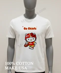 Go Chiefs Kc Arrowhead Logo Red Helmet Jersey Hello Kitty Shirt