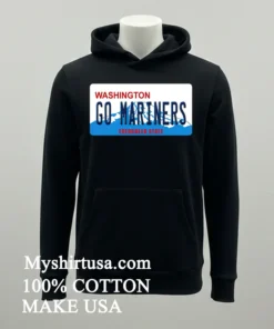 Go Mariners License Plate Washington Seattle Mariners Baseball Shirt