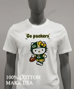 Go Packers Green G Logo Green Helmet Jersey Hello Kitty Shirt