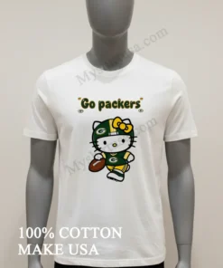 Go Packers Green G Logo Green Helmet Jersey Hello Kitty Shirt