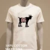 Goat Number 86 Wearing Hockey Skates Graphic Shirt White T Shirt