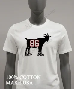 Goat Number 86 Wearing Hockey Skates Graphic funny america t-shirts