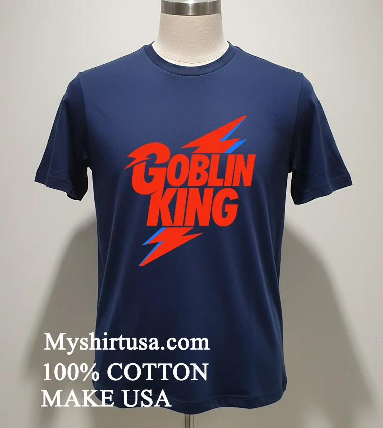 Goblin King Thunder Logo new t-shirt - navy-shirt Goblin King Thunder Logo Shirt Navy Shirt 1