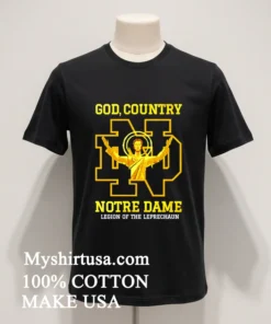 God Country Notre Dame Legion Of The Leprechaun Shirt