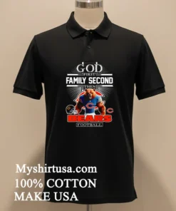 God First Family Second Then Bears Football Graphic Shirt