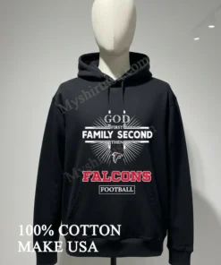 God First Family Second Then Falcons Football Sports Graphic funny america t-shirts