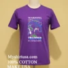 Godzilla Warning I Am A Godzilla Trapped In A Human Body Shirt Purple Shirt