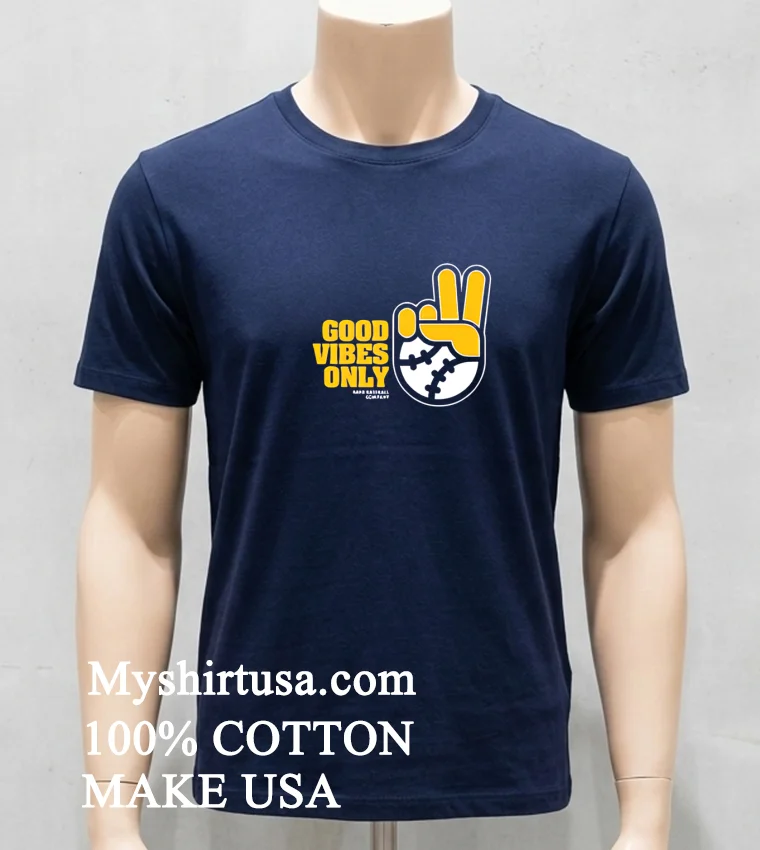 Good Vibes Only Hello Shirt Navy Shirt