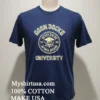 Goon Docks University Never Say Die 1985 Astoria Oregon Shirt Navy Shirt 1