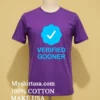 Gooning Verified Gooner Shirt Purple Shirt