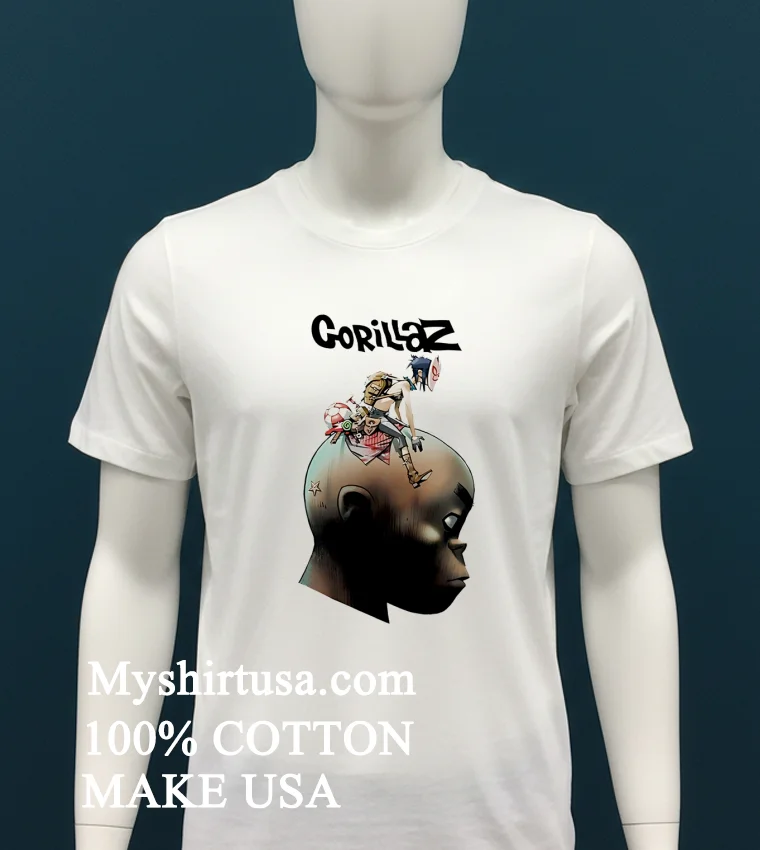 Gorillaz Plastic Beach Shirt White T Shirt 1