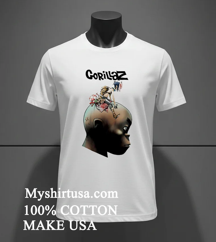 Gorillaz Plastic Beach Shirt - white-t-shirt Gorillaz Plastic Beach Shirt White T Shirt 2