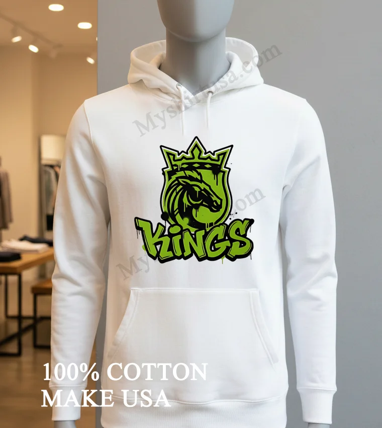 Graffiti Kings Crowned Horse Head Street Art Style Shirt Hoodie Shirt