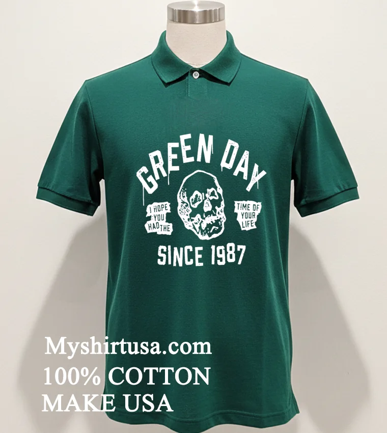 Green Day Time Of Your Life Since 1987 Shirt - green-shirt Green Day Time Of Your Life Since 1987 Shirt Green Shirt