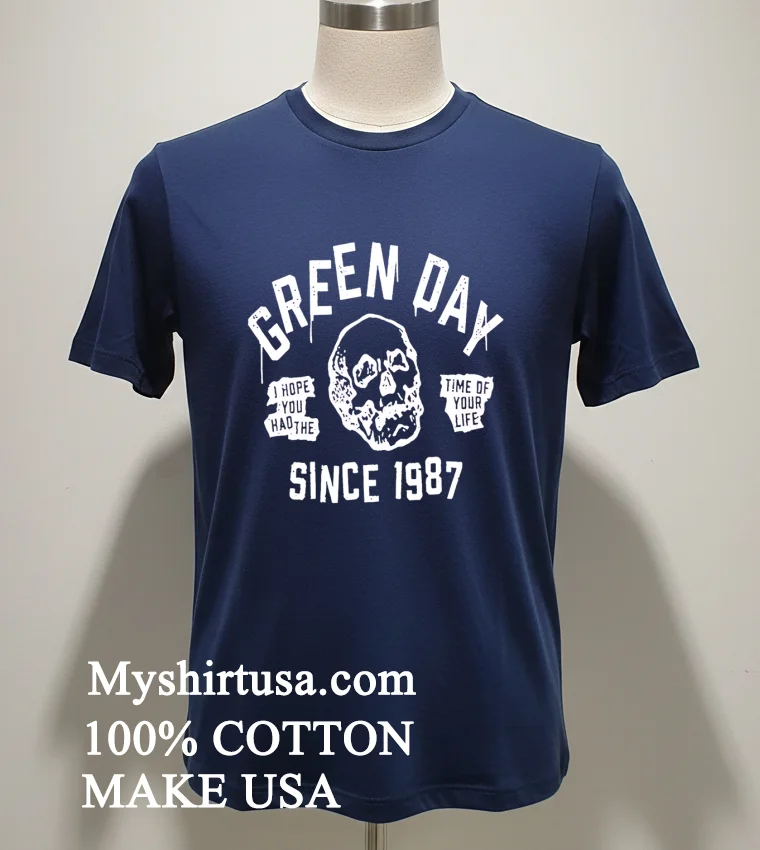 Green Day Time Of Your Life Since 1987 Shirt Navy Shirt 1
