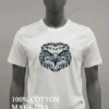 Green Eyes Owl Head Tribal Tattoo Line Art Illustration Shirt White T Shirt 1