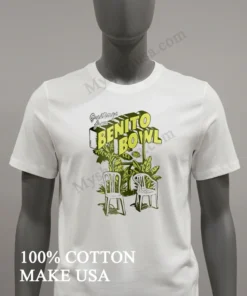 Greetings From Benito Bowl Palm Trees Bananas Football Goal Post Shirt