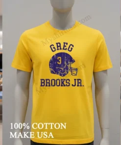 Greg Brooks Jr Lsu Tigers Purple Football Helmet Distressed Shirt funny t-shirts usa
