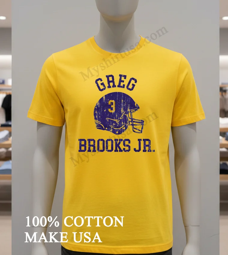 Greg Brooks Jr Lsu Tigers Purple Football Helmet Distressed Shirt funny t-shirts usa - yellow-t-shirt Greg Brooks Jr Lsu Tigers Purple Football Helmet Distressed Shirt Yellow T Shirt